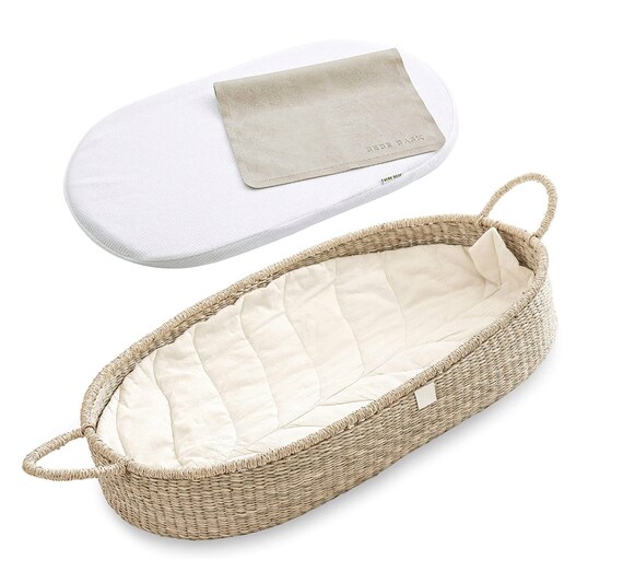 Premium Baby Changing Basket Set for Baby Organic Seagrass Etsy