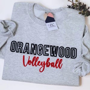 Custom Team 3D Puff Embroidered Sweatshirt, Personalized Name Embroidery Shirt, Trendy 3D Embroidered Sweatshirt, Embroidery Matching Shirt