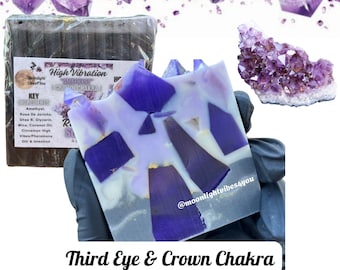 Amethyst Crown Chakra Pheromone Soap: