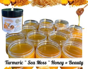 Turmeric Sea Moss Face Mask | Honey and Tirmeric Mask | Moonlight Seamoss | Natural Face Mask