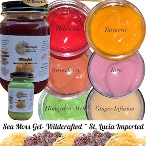 Moonlight Seamoss Gel | Wildcrafted Sea Moss Gel | 100% Organic Sea Moss | Organic | Highgrade | Freshly Made