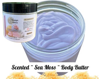 Sea Moss Body Butter | Attraction Oil & Crystal Infused | Moonlight Seamoss