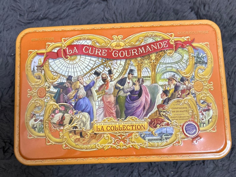 Limited Edition La Cure Gourmande Exquisite Collection Rare Tin Box // Priced 5usd image 1