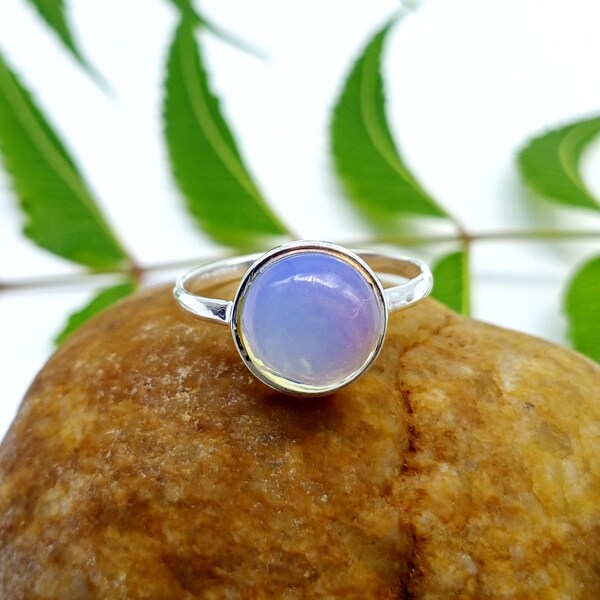 Bague Opalite, Bague en Argent Sterling 925, Bague en Pierre Précieuse en Quartz Opalite, Bague En Argent Opalite, Bague Femme, Cadeau pour elle