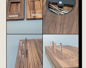 Deluxe Cribbage Brettspiel CNC Files: Laser Cut 3D Drucker Plans