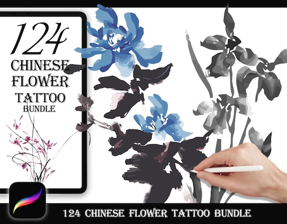 Chinese Flowers Tattoos