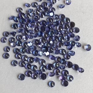 5 Pcs 3mm Natural Tanzanite faceted round cut loose gemstone faceted tanzanite round gemstone - Price per lot