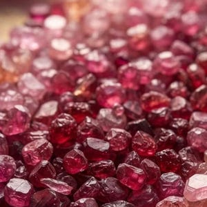 Natural Red spinel preform