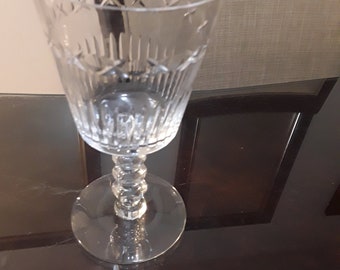 Hawkes Crystal Carthage Water Goblet ~ Set of 3 ~ Bottom Signed Stemware Set 