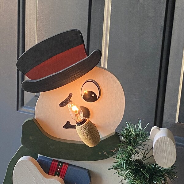 Vintage Frosty Snowman Blow Mold Etsy