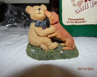 Boyds Bear Puppy Paws and Pals Maddy and Mopsey Figurine 2006 #229508 for sale online 