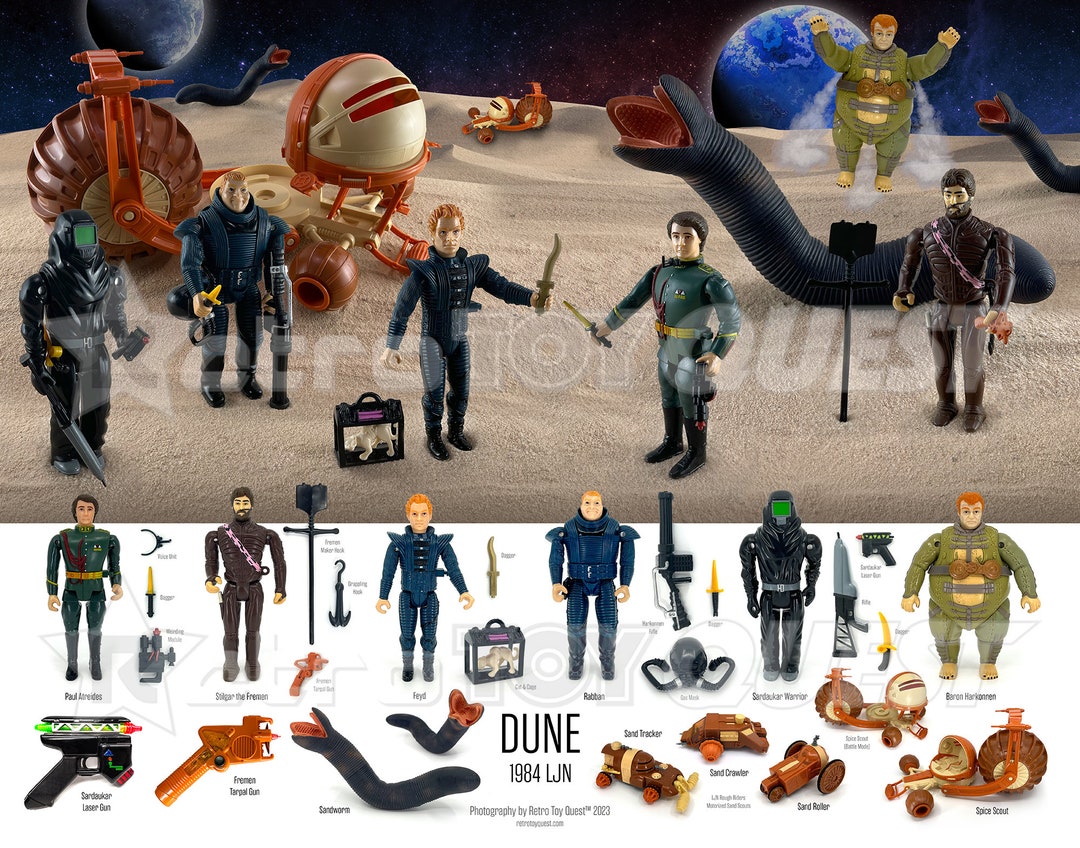 DUNE Action Figures Reference Print original 1984 Toy Line Etsy