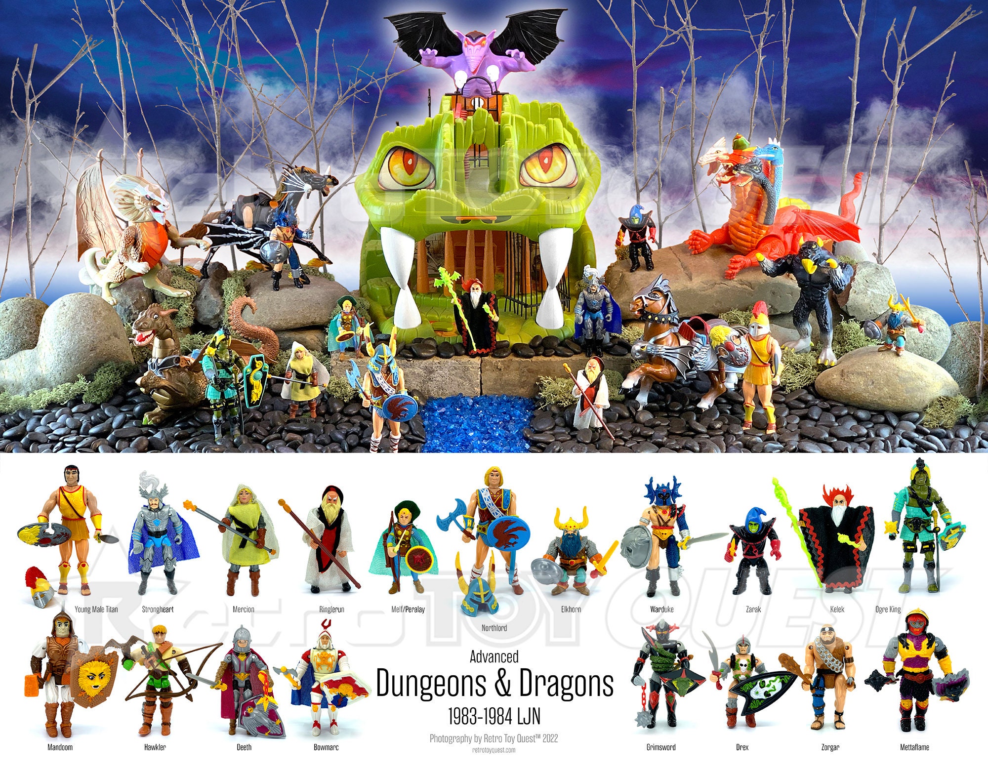 Dungeons & Dragons Cartoon Classics Figures Depict the 1983 Show