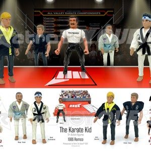 The Karate Kid Action Figures Reference Print original 1986 Toy Line Etsy