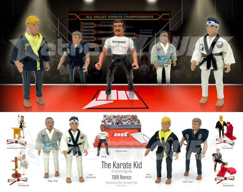 The Karate Kid Action Figures Reference Print original 1986 Toy Line Etsy