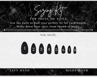 Press on nails Sizing Kit