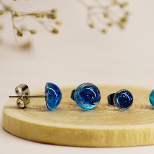 Stud earrings set, second hole earrings, metal or plastic studs