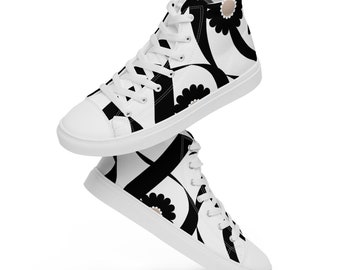 Shenigon Stay Lit Funny Saying Canvas Shoes High Top Casual Black Sneakers Unisex Style 