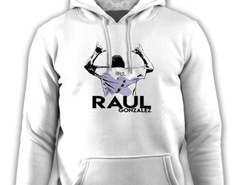 Raúl González, Special Drawing Design, Legends Football Players Serie, Football Hoodie, Long Sleeve, Digital Textile Printing
