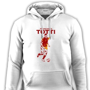 Francesco Totti Hoodie: Football Legend Graphic, Organic Cotton