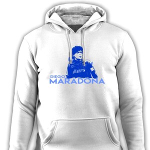 Diego Maradona Hoodie: Napoli Football Legend, Organic Cotton