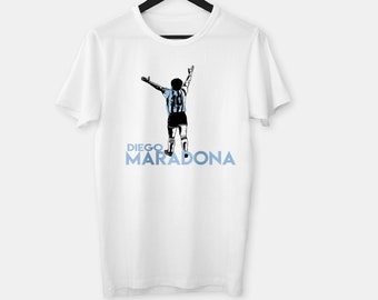 Diego Maradona T-Shirt: Fußballlegende-Grafik-T-Shirt