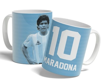 Diego Maradona Mug: Argentina Football Legend Ceramic Mug