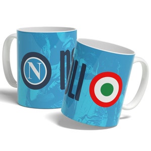 SSC Napoli Mug, SSC Napoli, Mug, Football Mug, White Ceramic & Porcelain Mug