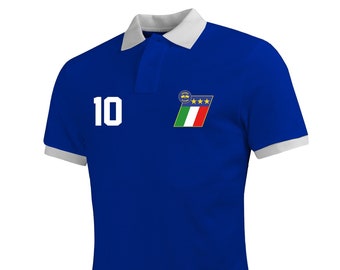 Italy 1994 Retro Polo Shirt - Roberto Baggio Tribute