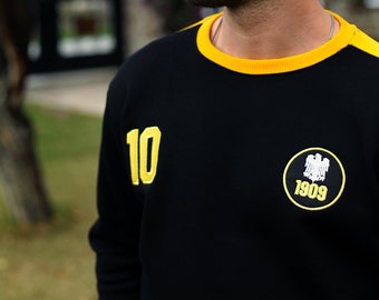 BVB Dortmund Sweatshirt: Embroidered Retro Football Shirt