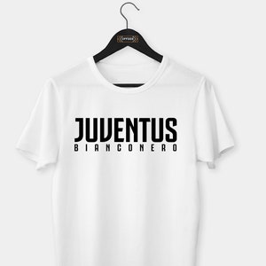 Juventus T-shirt, Bianconera T-shirt, Juve T-shirt, White T-shirt, Football T-shirt, Short Sleeve, Digital Textile Printing