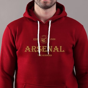 Arsenal Sweatshirt The Gunners Sweatshirt Arsenal Pullover Arsenal Hoodie Football Hoodie Long Sleeve Digital Textile Printing