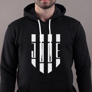 Juventus, Juve, Pullover, Hoodie, Football Hoodie, Long Sleeve, 3 yarn fabric, Digital Textile Printing