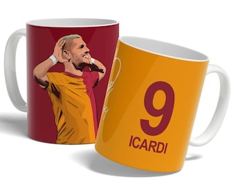 Mauro Icardi Football Mug: Galatasaray FC Soccer Gift