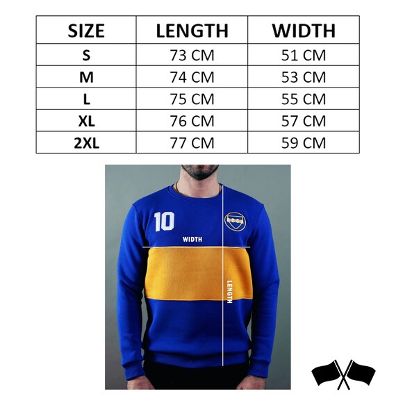 Boca Juniors Football Shirt Boca Juniors Retro Sweatshirt - Etsy