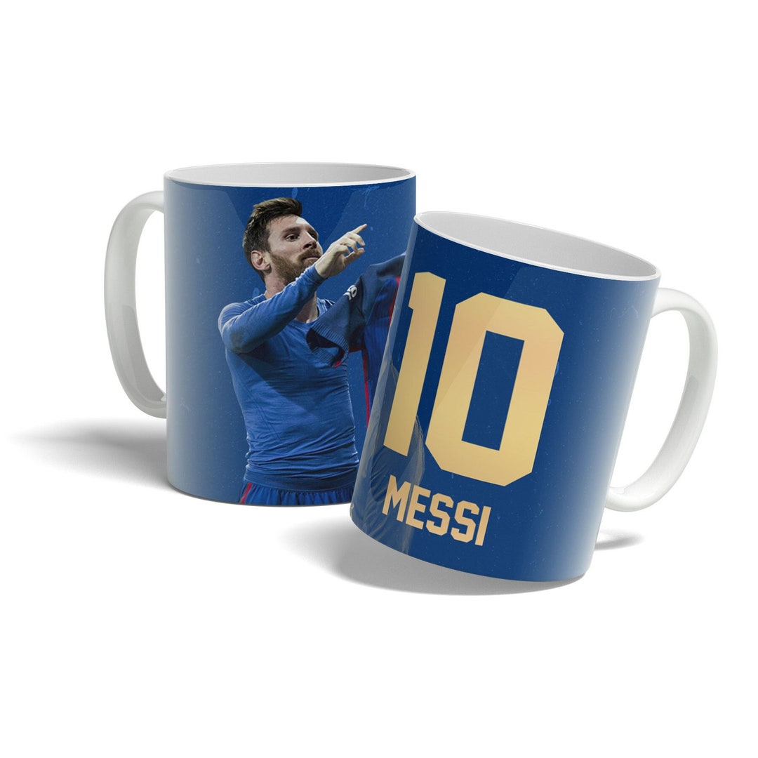 Messi Mug Lionel Messi Barcelona Mug Football Mug White Etsy