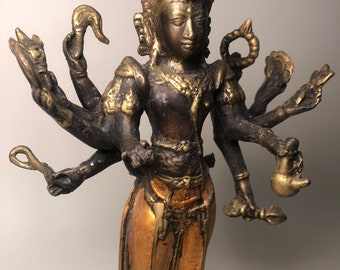 Lord Shiva Nataraja Bronze statue,Hindu God Figure,Meditation Room Decor. 11.8”inch
