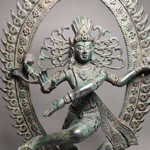 Dance Lord Shiva Nataraja Bronze statue,Hindu God Figure,Dancing Shiva,Lord Dance,Shiva Bronze Statue, Birthday Gift, 12 inch