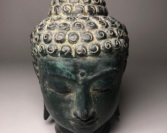 Buddha Head bronze,Antique Buddha,Buddha Head sclupture.