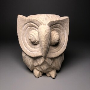 Owl statue,Stone Owl,Owl sclupture,Handmade statue,Home decore,Birthday Gift,Home Decor.