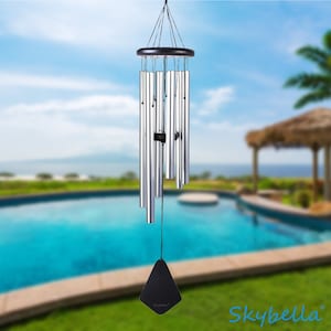 Skybella Crios 35 Inch  Wind Chime. Professionally Tuned Wind Chimes with Sound Options and Volume Control.