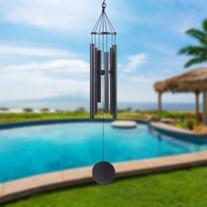 SALE - Skybella Apollo 43 inch Deep Tone Wind Chime. Professionally Tuned Wind Chimes with Sound Options and Volume Control.