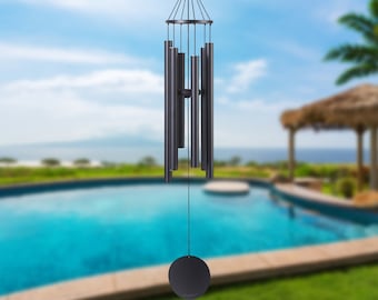 Apollo 43-Inch Deep Tone Wind Chime – Tunable, Aluminum Outdoor Decor
