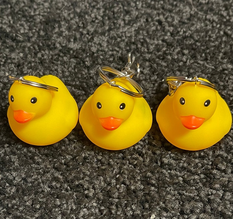Rubber Duck Keychain Etsy