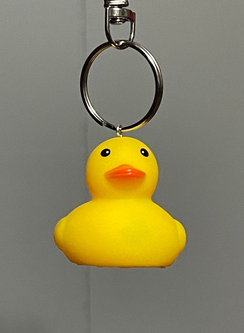Rubber Duck Keychain Etsy
