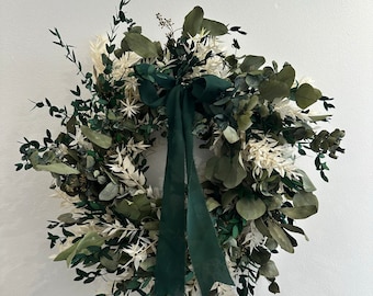 Dried Wreath | Foliage Ring | Greenery Wall Decor | Door Wreath | Spring Wreath | Bespoke Wreath | Dried Flowers | Eucalyptus Ring