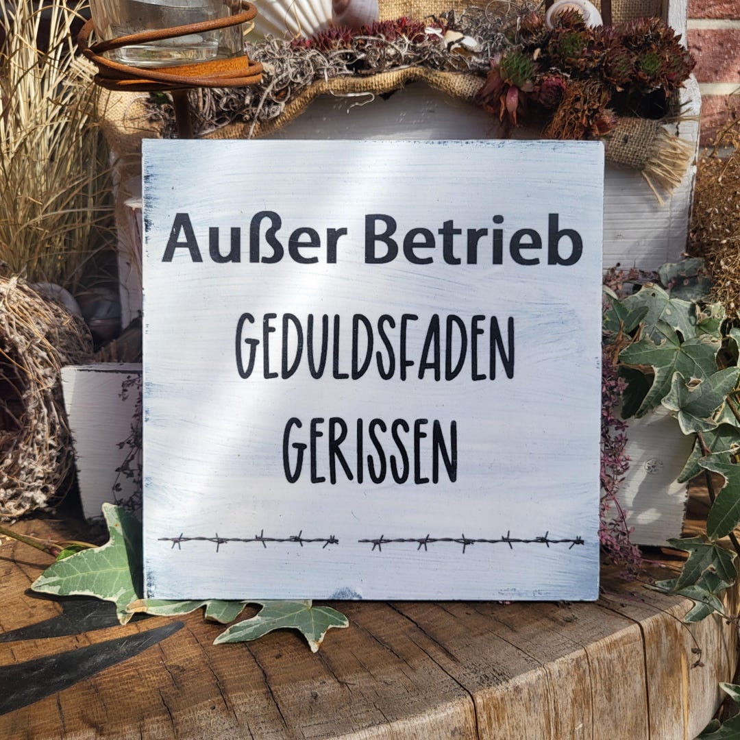 Ausser Betrieb Geduldsfaden Gerissen