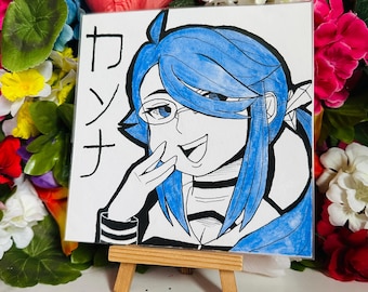 PKMN: Female Ice Type Leaders Watercolor Ink Paintings