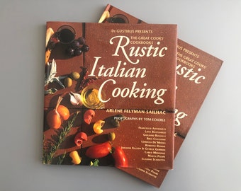 Millésime 1995 « Les livres de cuisine des grands chefs : cuisine italienne rustique » par Arlene Feltman-Sailhac Chefs vedettes Lidia Bastianich, Biba Caggiano