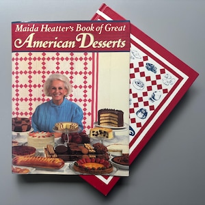 1985 Vintage Maida Heatatter&#39;s Book of Great American Desserts First Edition Hardcover Kochbuch mit Jacke Dessert Pie Kuchen Kekse Gebäck